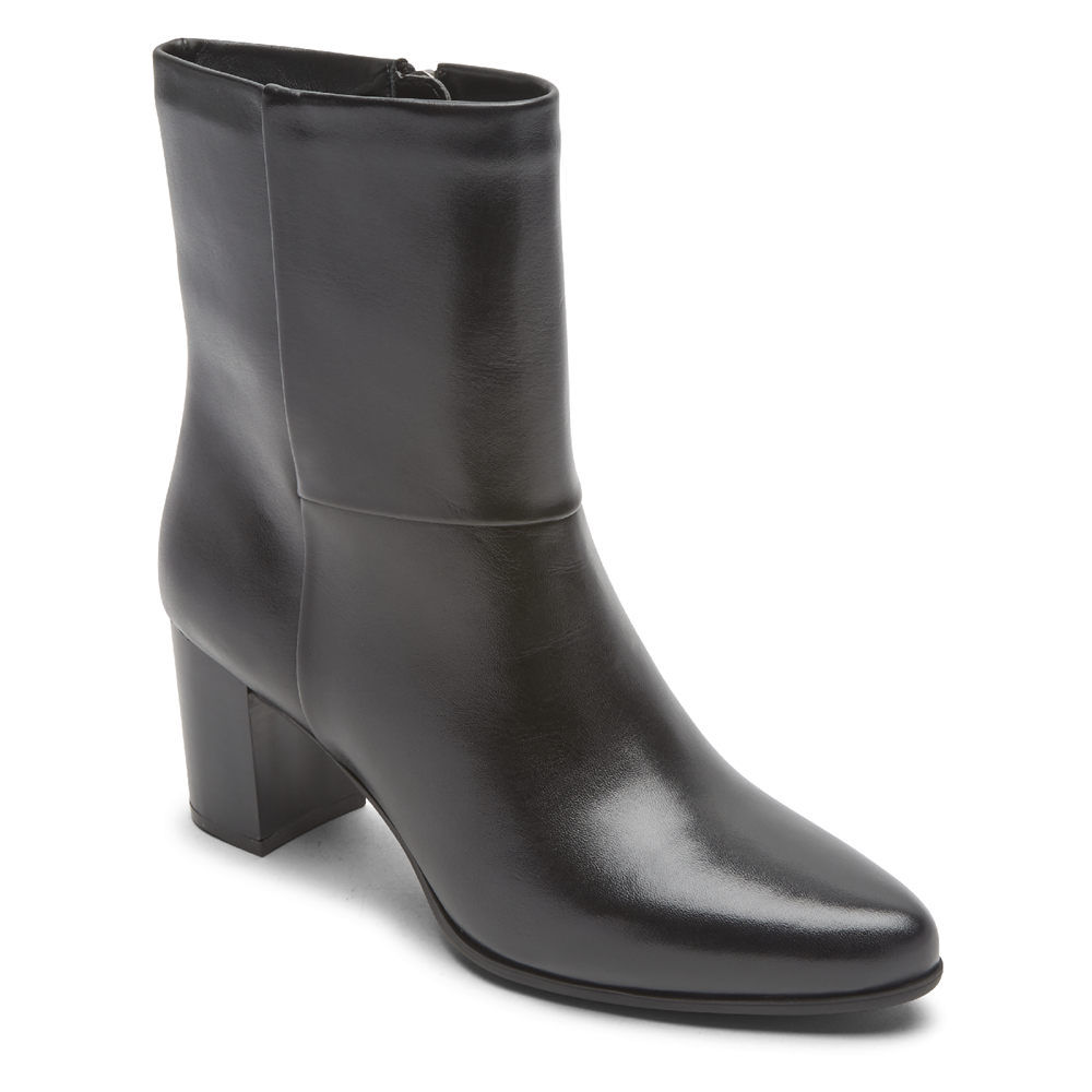 Botas Rockport Mujer Mexico - Camdyn Mid Negros - GXPMC0637